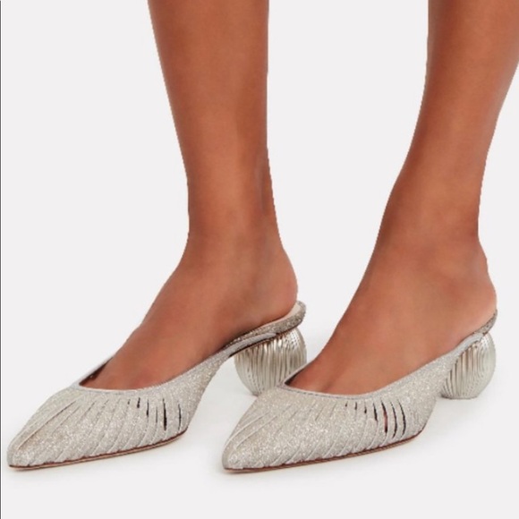 cult gaia Shoes - Cult Gaia Glitter Mules
